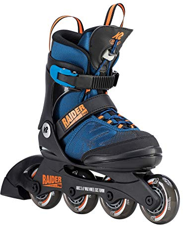 K2 Skates Jungen Inline Skates Raider PRO, Black - Blue - orange, 30D0221.1.1.L