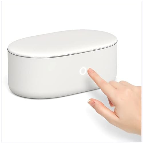 Ultrasonic Cleaner Mini Ultrasonic Cleaner Ultrasonic Cleaner Machine Jewelry Cleaning,Sonic Cleaner for Jewelry Ring Eyeglasses Denture Watchband Coins Small Metal Parts