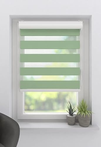 Duo Rollo/Doppelrollo Splendid - Lichtdurchlässig - Grün - 80 x 175