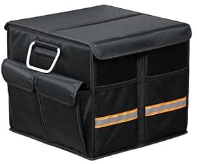 RUFD Faltbarer Auto-Kofferraum-Organizer für VW SUV Atlas/Fox/ID.4 /ID.5 /ID.6 /Nivus/T-Cross/T-ROC/Tacqua, Oxford-Tuch Große Kapazität Organizer und Aufbewahrung, Autozubehör,S