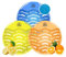 Urinal Screen Deodorizer, Anti-Splash Urinal Bulk Blocks Pads Mats Scented Odour Neutraliser Filter for Bathroom, Offices, Restaurants, Schools, Etc.Fits Any Urinal 12pcs Ocean Breeze/Lemon/Orange