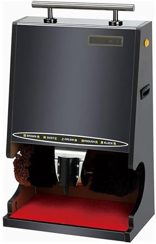 SFQEVHRZ Máquina limpiabotas automática, Inducción automática/Cepillo Combinado Doble/Protección de Apagado por sobrecalentamiento