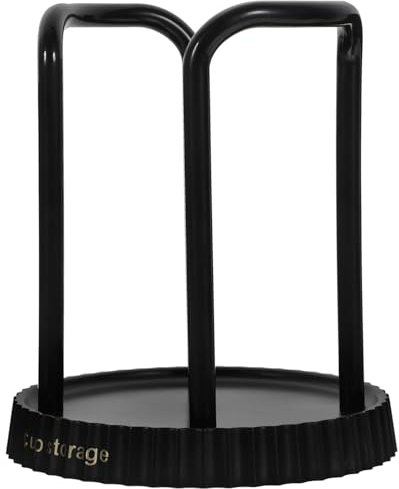 PAMINGONO Lagerregal Organisator der Kaffeestation Becherhalter Aufbewahrungsbehälter für Pappbecher Kaffeetassenhalter Spender für Pappbecher Becherspender für den Innenbereich Abs Black