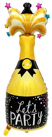 Ovanda 44 Zoll Wein Flaschen Luftballons, Champagner Luftballons | XXL Bier Ballons, Wein Flaschen Heliumballon,Sektflasche Folienballon,Bierthema Party,Geburtstag Helium Ballon,für Urlaub