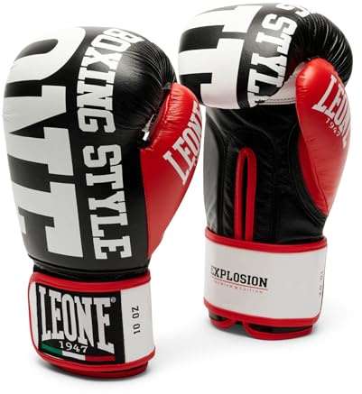 Leone 1947, Guantes de Boxeo, Negro, 12 Oz