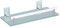 MSV Bad Regal Tabarca Eckregal Duschregal aus Aluminium und Glas - kleben und Bohren