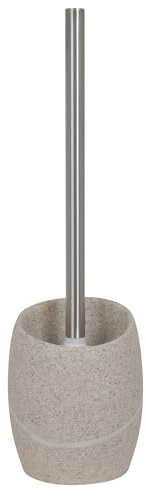 MSV 141595 - poliresina malua escobilla de baño con Soporte, Color Beige