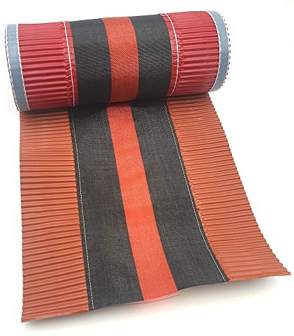 EINSIDE Sottocolmo ventilato, Rotolo di 5 metri in alluminio e polipropilene per l'areazione dei colmo dei tetti, Rosso Mattone