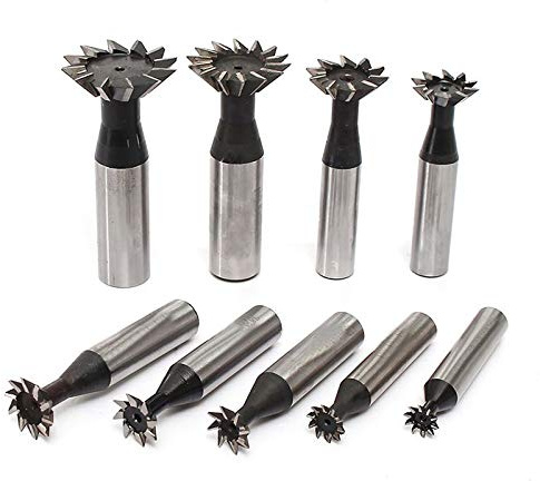 Zylinderschaft Zweischneidiger Schwalbenschwanzschlitzfräser Schaftfräser Winkelfräser HSS - 20mm*60°…