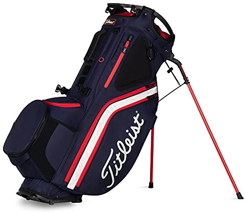 Titleist - Hybrid 14 Golf Bag - Navy/White/Red
