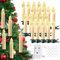 cimetech Lot de 20 bougies LED sans fil flottantes pour sapin de Noël - Blanc chaud - Sans flamme - Avec télécommande - Minuterie - Décoration de sapin de Noël