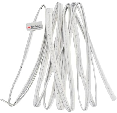 Salzmann Reflektierendes Paspelband | Hergestellt mit 3M Scotchlite | Zum Einnähen in Kleidung & Taschen | Silber, 5 Meter