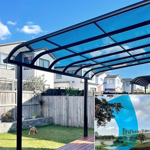 Planchas de Policarbonato Transparentes Paneles Panel de Fibra de Vidrio 1mm [Pxkmouy 0.6×1m Placas de Policarbonato Planchas] Impermeable/Anti-UV, Cubiertas Techo Aislamiento a Prueba de Lluvia