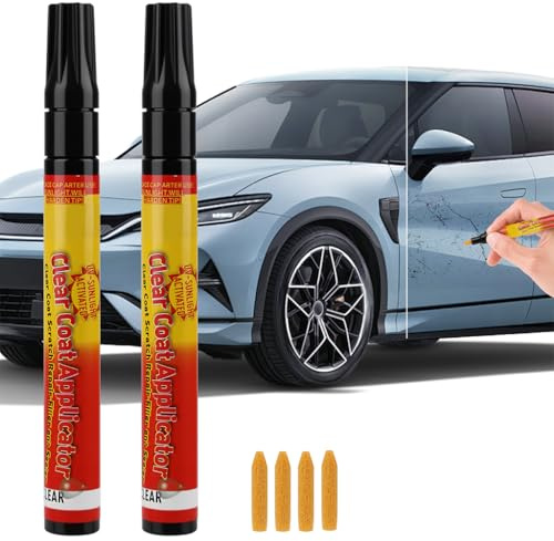 2PCS Kratzer Entferner Auto, Lackstift Auto für Kratzer und Wasserfest, Universal Magic Lack Kratzerentfernung, Schneller Auto Kratzer Entferner, Lackstift Transporter Geeignet für Car, Motorräder