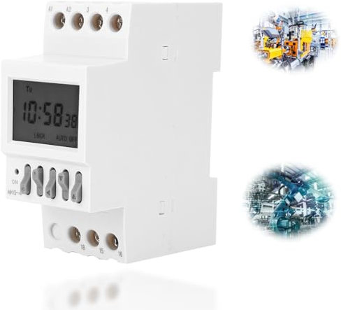 NKG-4 Minuterie Programmable Numérique, AC220V 3A Interrupteur De Minuterie Programmable Affichage LCD Interrupteur de Minuterie Numérique pour la Commande de Cloche D'école ou de Cloche D'usine