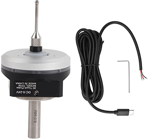 3D Touch Probe CNC Edge Finder, High Accuracy XYZ Axis Locator Waterproof Anti-roll for Mach3 GRBL CNC Milling Machine DC 5-24V