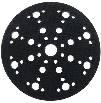 Micro Traders Soft Sponge Interface Pad Compatible with Festool ETS 150 / ETS EC 150 / LEX 150 / WTS 150/7 150mm 6 Inch 49 Holes Hook & Loop Sanding Disc Polishing Cushion Pad