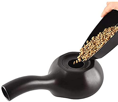 Samnuerly Ceramic Handy Coffee Bean Roaster Ceramics Coffee Roaster Machine Home Coffee Beans Roasting Machine Suitable for DIY Kitchen Baking Coffee, Beans, Tea, Grains