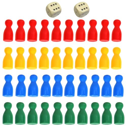 PMTFUMY 42 Piece Board Game Set with Dice and Pawns, Ultimate Family Fun Game, Ages 6+