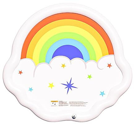 Kids Water Pad, PVC Sprinkler Mat, Child Play Toy with Interactive Design, Outdoor Activity Accessory with Portable Build, Playtime Entertainment Item, for Yard Lawns Courtyard Camping Sites