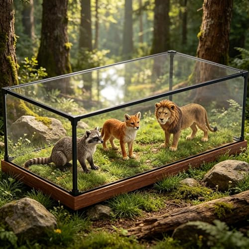 Vitrin i akryl, trä och aluminium | Flera storlekar for s display: Acrylic Showcase(40x35x35cm(16x14x14in))