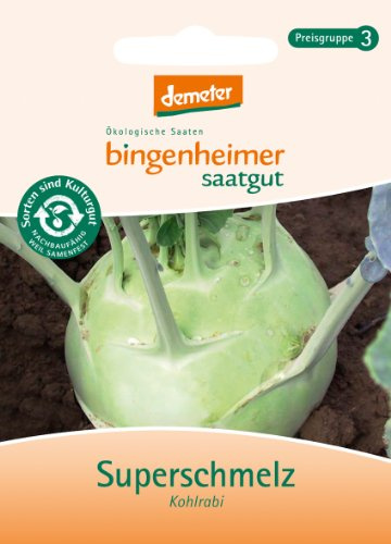 Bingenheimer Saatgut - Kohlrabi weiß Superschmelz - Gemüse Saatgut / Samen
