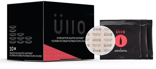 Ullo Full Bottle Replacement Filters (10 Pack) With Selective Sulfite Technology To Make Any Wine Histamine And Sulfite Preservative Free