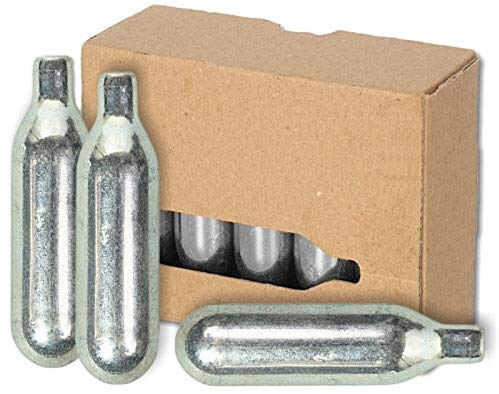 20 cápsulas de cerveza NEMT 16 g Co2 para todos los dispensadores de cerveza con cápsulas de ácido carbónico de 16 g sin rosca compatibles con Biermaxx Zapfprofi etc.