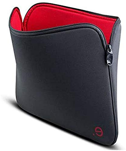 BE.EZ Housse ordinateur portable 15,6, pochette sacoche 14-15 pouces MacBook Chromebook Ultrabook Asus Acer Dell HP Lenovo La Robe Graphite Gris/Bordeaux