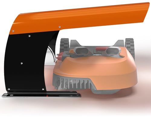 Idea Mower Mähroboter Garage Vader Light Kompatibel mit Worx Landroid| Rasenroboter Garage aus Aluminium und Edelstahl 74x58x46 cm