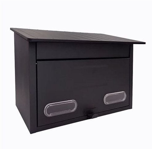 zxhrybh Briefkasten, Briefkästen für Draußen, Postkasten aus Verzinktem Blech, Minimalistischer Wandbriefkasten, für die Inneneinrichtung