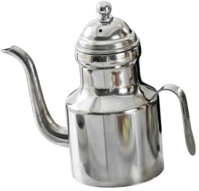FytStycale Ölspender Topf Ölflasche Edelstahl leicht zu reinigen staubdichtes Haus mit Griffsalat mit Tropfausstrich -Ölspender, 300 Ml