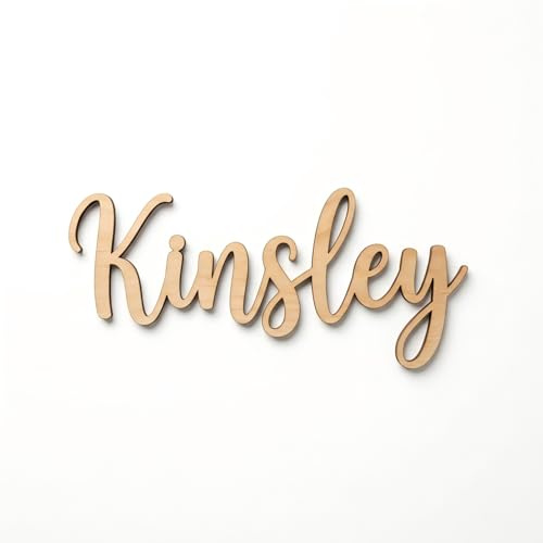 Kikone Personalisierte Benutzerdefinierte Holz Namensschild füR Kinderzimmer,Holzbuchstaben Namen，Namensschild holz,Türschild Kinderzimmer,Individueller 3D Schriftzug，Wanddekoration mit Holzbuchstaben