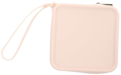 FIXOSHEE Bolsa De Silicona Para Tampones Compacta Pulsera Portátil, Textura Suave Similar Piel, Color Lechoso, Para Almacenamiento Discreto De Compresas Femeninas Adolescentes Periodo Menstrual