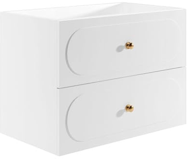 Vente-unique - Meuble sous Vasque Suspendu - Blanc - 80 cm - SATOBAL