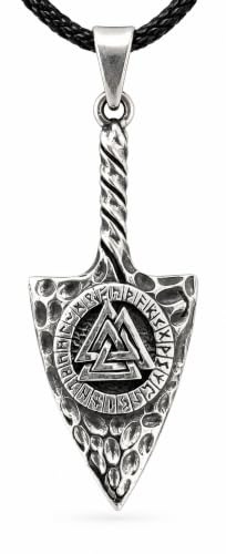 Kiss of Leather Anhänger Pfeilspitze aus 925 Sterling Silber mit Baumwollband SI. 387