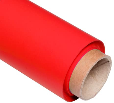 Pixapro 1.35x10m Paper Photo Background Easy Set-Up Video & Photography Backdrop Portable Background Paper Roll Photo Back Drop For Wedding, Portrait & Studio Kit (Scarlet Red)