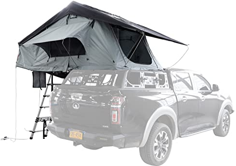 Weltmann Sundaycampers Deluxe 2+2 - Tienda de campaña para el techo (163 x 310 cm, incluye colchón y protector de lluvia)