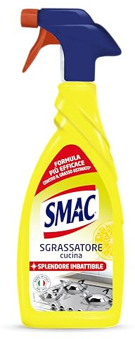 Smac - Sgrassatore Cucina al Limone, Detergente Spray Multisuperficie con Azione Sgrassante, Splendore Imbattibile, 650 ml
