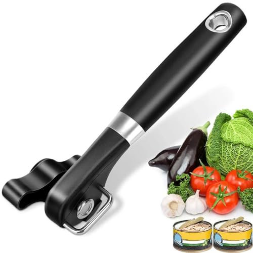 Dosenöffner Manuell Can Opener - Dosenöffner Ohne Scharfe Kanten Sicherheitsdosenöffner Dosenöffner Camping, Schwarz