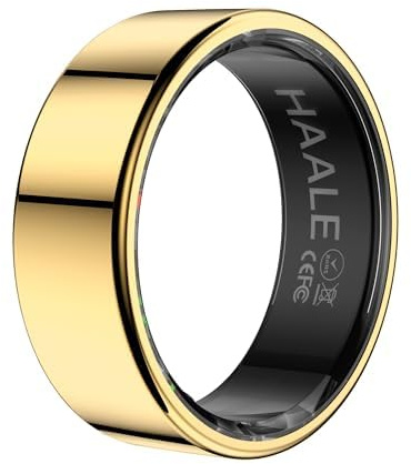 HAALE II Smart Ring i rostfritt stål för Android & iOS – Bluetooth 5.0 – Fitnessring för män & kvinnor – Fitness- & hälsospårare IP68 vattentät – Sömn- & stressövervakning – Menstruationscykelspårning