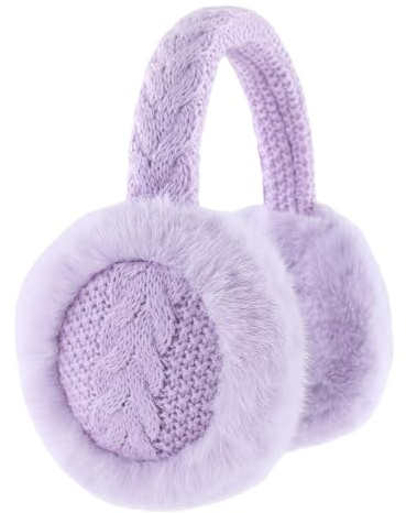 Gajaous Calentadores de orejas de invierno, suaves y cálidos orejeras cubreorejas para clima frío, lindas orejeras plegables para exteriores para mujeres y niñas