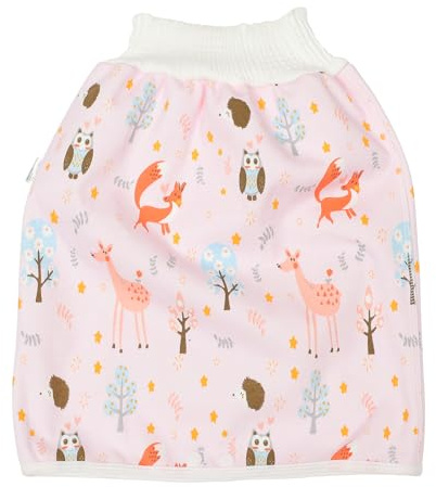 JEWEDECO Gonna per Pannolino Protegge la Pancia per Ragazzo Ragazza in Cotone Facile da Pulire Colore Bianco per L'addestramento al Vasino