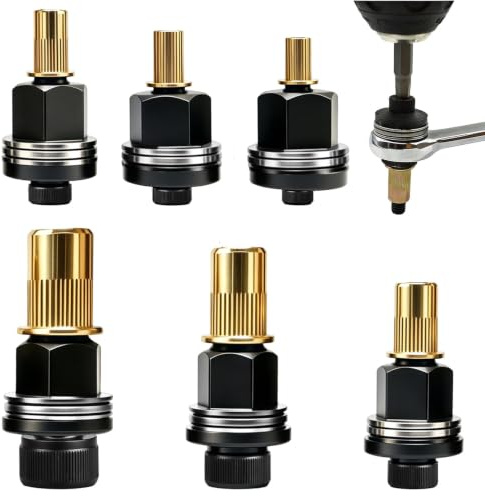 6 Pièces Écrou à Sertir M3 M4 M5 M6 M8 M10, Têtes pour Riveteuse Manuelle | Ensemble de Tête d'Outil à Riveter Manuel, Riveteuse Manuelle Adaptateur