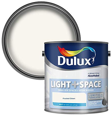 Dulux Light and Space Matt Emulsion Paint For Walls And Ceilings - Frosted Dawn 2.5 Litres