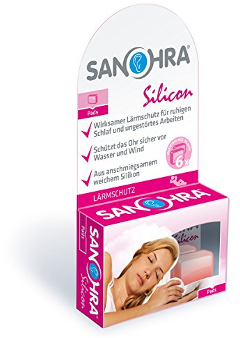 SANOHRA silicon Ohrstöpsel, 6 St. Ohrstöpsel