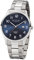 Regent Herren Analog Quarz Uhr mit Edelstahl Armband 11150665