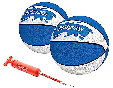 GoSports Water Basketballs 2 Pack - Size 3 (7 Inch), Great for Swimming Pool Basketball Hoops