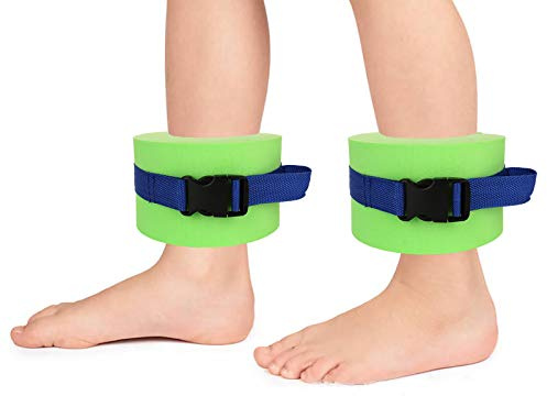 HLTER Schwimmmanschetten aus Schaumstoff, 2 Stück, für Wassergymnastik, Aerobic, Schwimmring mit Schnellverschluss-Schnalle für Erwachsene, Fitness, Training, Training