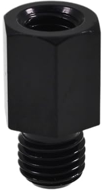 2EXTREME Spiegeladapter M10/M8 Rechtsgewinde schwarz, kompatibel mit Roller | Metalladapter, schwarz, mit M10 und M8 Rechtsgewinde, für Spiegelmontage; kompatibel mit Scooter, Moped; universal; 1 Stück